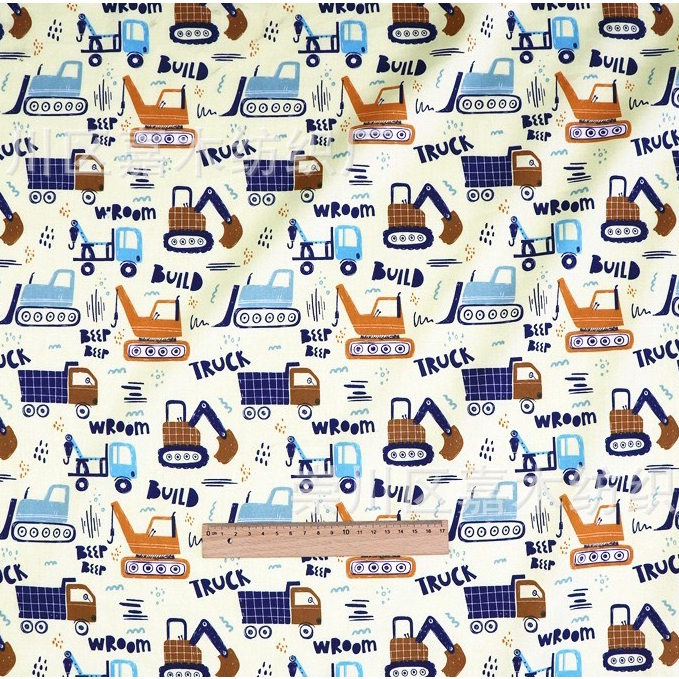 ผ้าคอตตอน 100% ทอทวิล ผ้าเมตร  หน้ากว้าง1.6 เมตร พิมพ์ลายยีราฟ กระต่าย ลายดอกไม้