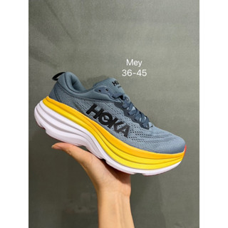 🏃🏼รองเท้าวิ่ง Hoka Clifton8 Men’s🏃🏼รองเท้ากีฬา หมุมนิ่ม เบา ใส่สบาย #1