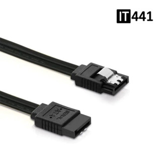 สาย SATA 3 Cable 2เส้น/แพ็ค ยาว40เซนติเมตร สีดำ