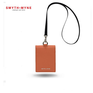 SMYTH &amp; MYNE ที่ใส่บัตรคล้องคอหนังแท้ รุ่น Richer สีส้ม - แดง