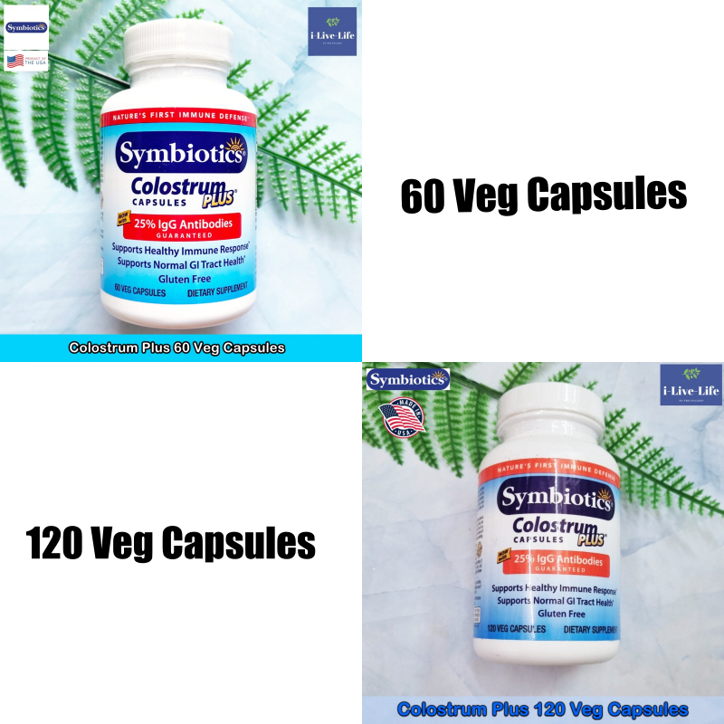 15% Sale!!! EXP.08/26 Symbiotics - Colostrum Plus with 25% IgG Antibodies Guaranteed คอลอสตรัมพลัส