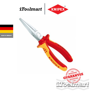 KNIPEX คีมปากแบนแหลม 30 16 160 SB ด้ามหุ้มฉนวน ด้าม VDE