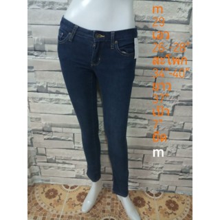 👖กางเกงยีนส์ยืดขาเดฟมือ✌️ไซค์ m เอว26"-28"