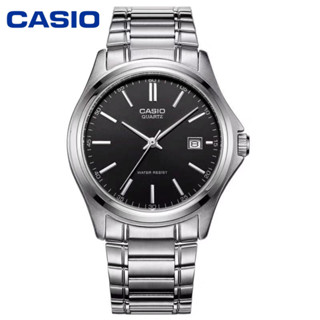 Casio Standard รุ่น MTP-1183A-1A - นาฬิกาผู้ชาย สายแสตนเลส หน้าปัดดำ (สินค้าขายดีมาก) มั่นใจ ของแท้ ประกันศูนย์ 1 ปีเต็ม