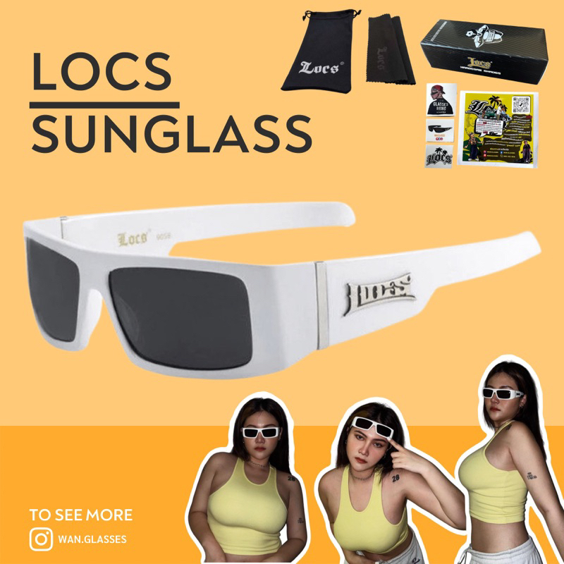 แว่น locs sunglasses แท้ 100%