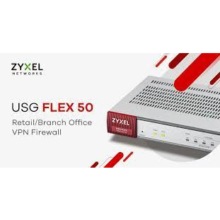 Zyxel WALL USG flex 50 Internet Security Firewall with Dual-WAN,4Gigabit LAN/DMZ Ports,5 IPSec VPN,S