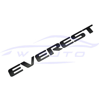 EVEREST สีดำด้าน สติ๊กเกอร์กระจังหน้า FORD เอเวอเรส เอเวอเรสต์ โลโก้หน้ารถ โลโก้หน้ากระจัง ป้าย STICKER LOGO ป้ายรุ่นรถ