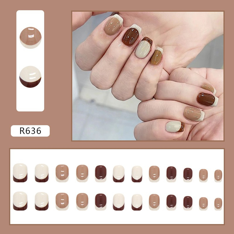พร้อมส่ง เล็บปลอม [R636]เล็บปลอมกันน้ำ อุปกรณ์ทำเล็บ ถูกสุด พร้อมส่ยาง