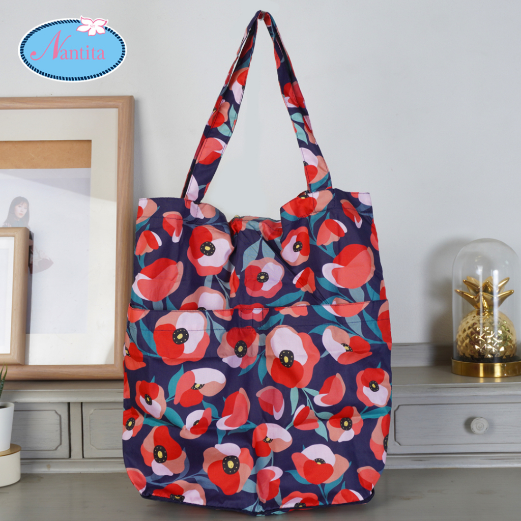 Nantita ShoppingBags  ถุงผ้าพับเก็บได้ BC013