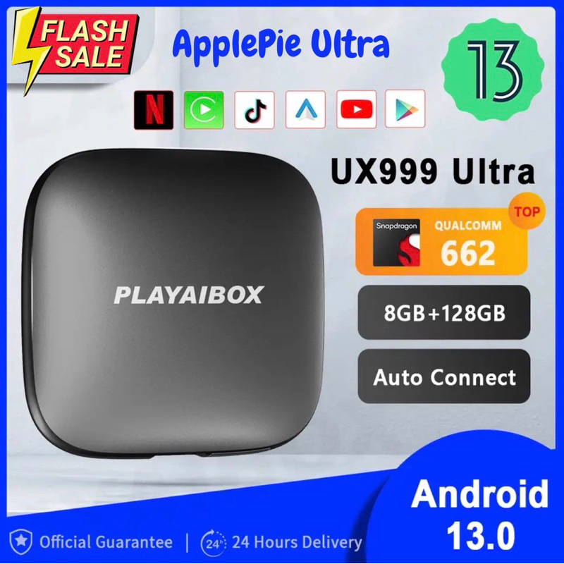 รุ่นใหม่ล่าสุด UX999Ultra  2023 Android auto carplay Ai Master Box มาพร้อมกับสเป็คเทพ CPU 8core RAM 