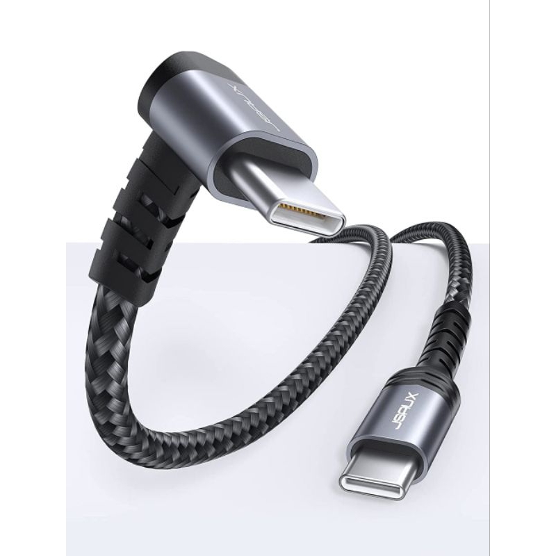 Jsaux 90 Degree USB C to USB C Cable Right Angle Fast Charge Cable CC0034