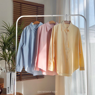 colorpop shirt💖✨(สินค้าพร้อมส่ง)เสื้อเชิ๊ตทรงโอเวอร์ไซส์กระดุมยาว