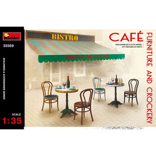 [MiniArt] 1/35 : Cafe Furniture And Crockery [MI 35569]