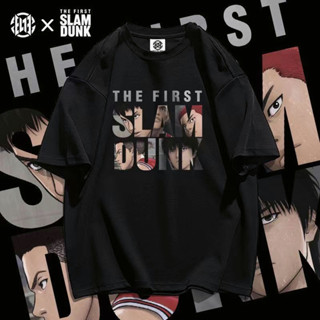 SLAM DUNK t shirt Dunk มือดี  2023 การออกแบบใหม่เสื้อยืดผ้าฝ้ายแท้แฟชั่นการพิมพ์ฤดูกาลที่ร้อนแรงที่สุดอะนิเมะด้านบน