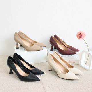 Mgaccess Tara High Heels Shoes 7345-35 รองเท้าคัทชู