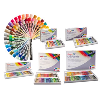 Pentel สีชอล์คผสมเทียน สีชอล์ค เพนเทล Oil Pastel สีชอล์คน้ำมัน 12สี 16สี 25สี 36สี 50สี