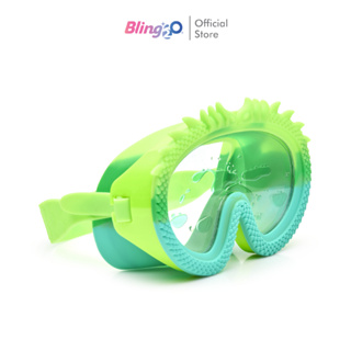 BLING2O แว่นตาดำน้ำเด็กสีสดใส ยอดฮิตจากอเมริกา DRAGON-GREEN GLIDER ป้องกันฝ้าเเละ UV ถ่ายรูปสวย