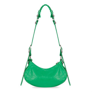 กระเป๋าพร้อมส่ง ของแท้100% อุปกรณ์ครบ (ถุงผ้า+การ์ด) Balenciaga Le Cagole XS Shoulder Bag in Green Arena Lambskin