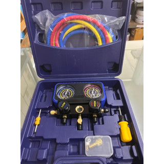 เกจวัดน้ำยา  ยี่ห้อ PQ ใช้ได้ทุกเบอร์ R22, R410a, R-32 แถมข้…