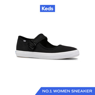 KEDS รองเท้าผ้าใบ แบบสวม รุ่น CHAMPION MJ ORGANIC CANVAS สีดำ ( WF64282 )