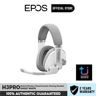 EPOS H3PRO Hybrid Wireless Closed Acoustic Gaming Headset GHOST WHITE (H3-HYBRID-WH)