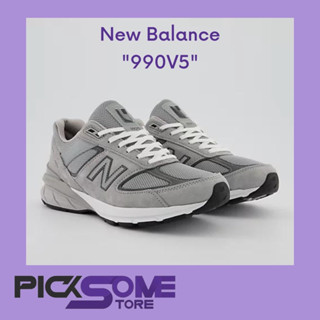 พร้อมส่ง ของแท้ 100% รองเท้า New Balance 990v5 Grey Made in USA สีเทา