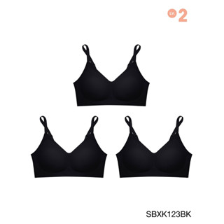 Sabina เสื้อชั้นใน ( Set 3 ชิ้น ) Seamless Fit รุ่น Soft Collection รหัส SBXK123BK สีดำ