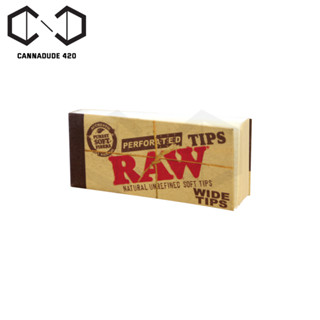 RAW Perforated Wide tips RAW ฟีลเตอร์ สำหรับ กระดาษ Raw rolling paper Filter tips กรองขนาดเล็ก Raw Wide Tips