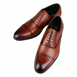 SUIT SELECT Straight Tip Shoes  (Brown)