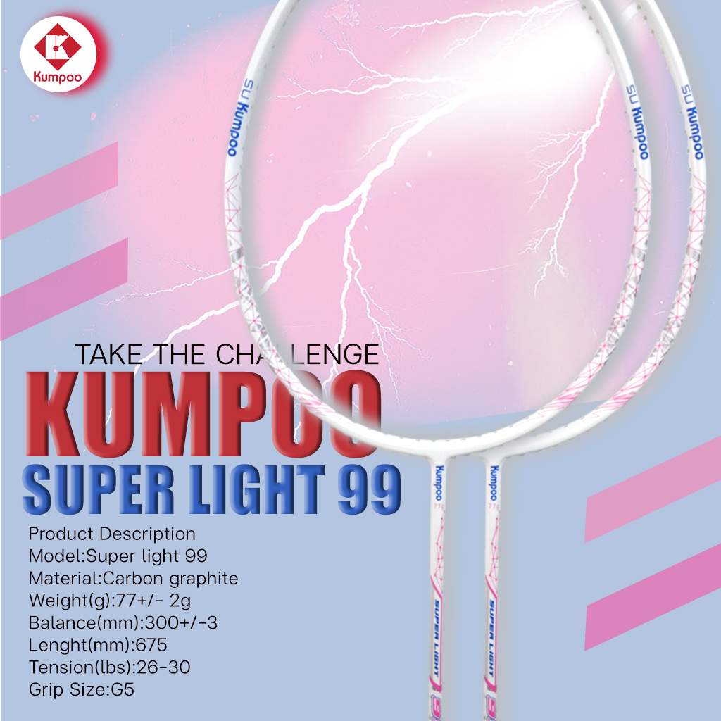 ไม้แบดมินตัน Kumpoo รุ่น Super Light 99 (5u) New