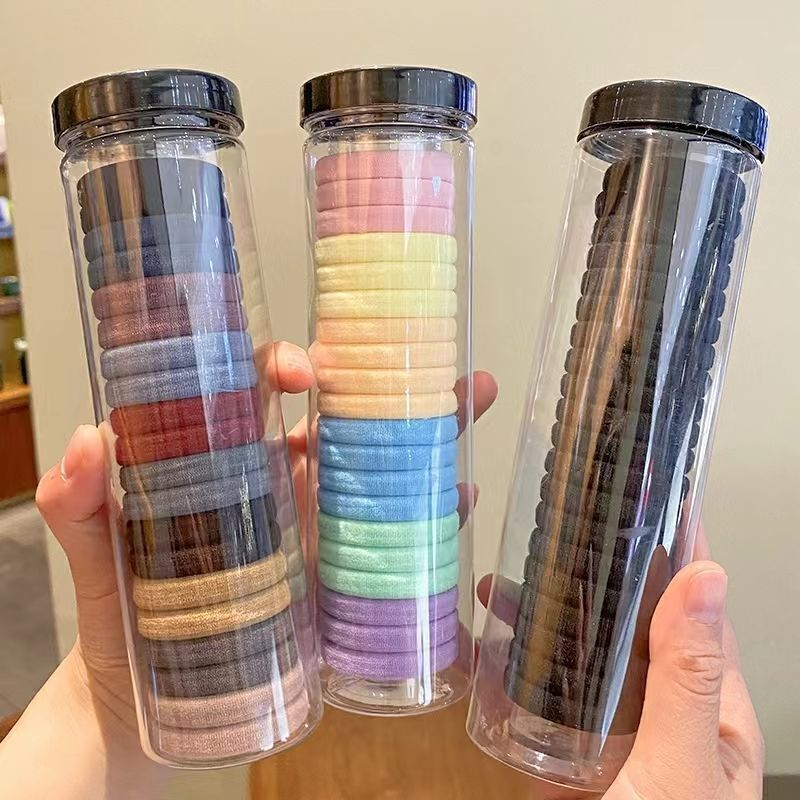 [จัดส่งในกทม] แฟชั่นเกาหลี ยางรัดผม（20pc/box） เครื่องประดับผมสไตล์เรียบง่าย ทนทานไม่แตกหักง่าย