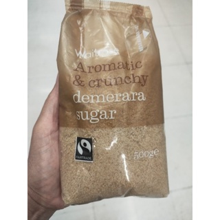 Waitrose Demerara Sugar น้ำตาลทรายชนิดเม็ด เวทโทรส 500กรัม