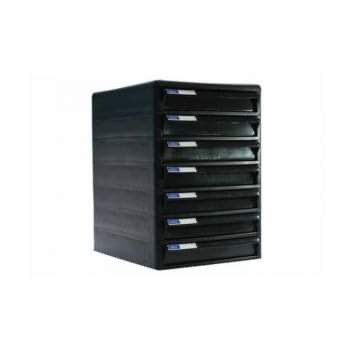 Orca ตู้เอกสาร CBN-7 โครงดำทึบ 7 ชั้น ลิ้นชักดำทึบ ใส่กระดาษ A4 ได้