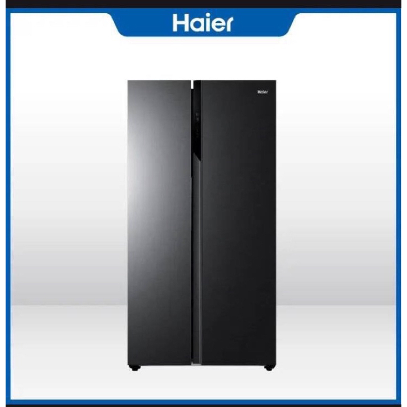 (ทักแชทก่อนสั่งซื้อ)Haier ตู้เย็นไซด์บายไซด์ Inverter ความจุ 19.7 คิว รุ่น HRF-SBS550 MS