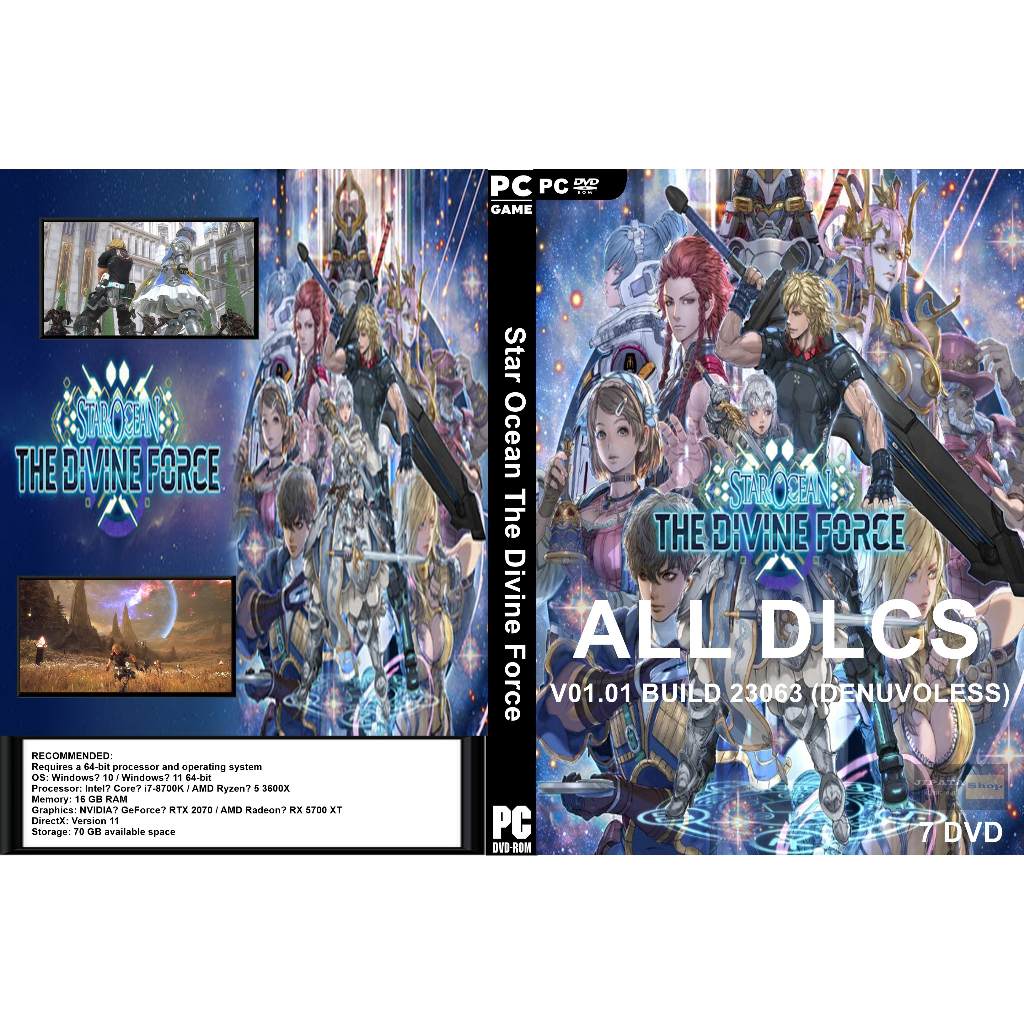 แผ่นเกมส์ PC Star Ocean The Divine Force (7DVD)