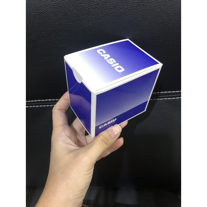 กล่องนาฬิกา CASIO สีน้ำเงิน กล่องกระดาษกล่องลูกเต๋า.