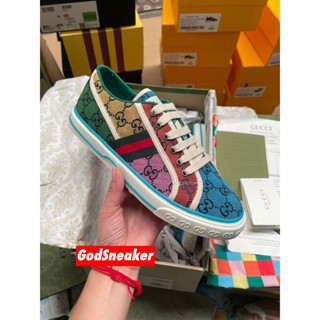 [ พร้อมส่ง ]  Gu*ci Tennis 1977 " Multicolor " Size 36 - 45 [ ORI ]