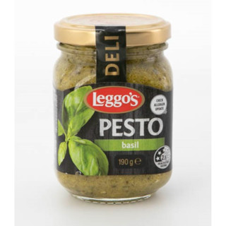 Leggos Pesto Basil Sauce 190g.เลโกส์ซอสเพสโต้โหระพา 190กรัม ซอสคลุกพาสต้า วัตถุดิบปรุงอาหาร น้ำสลัด