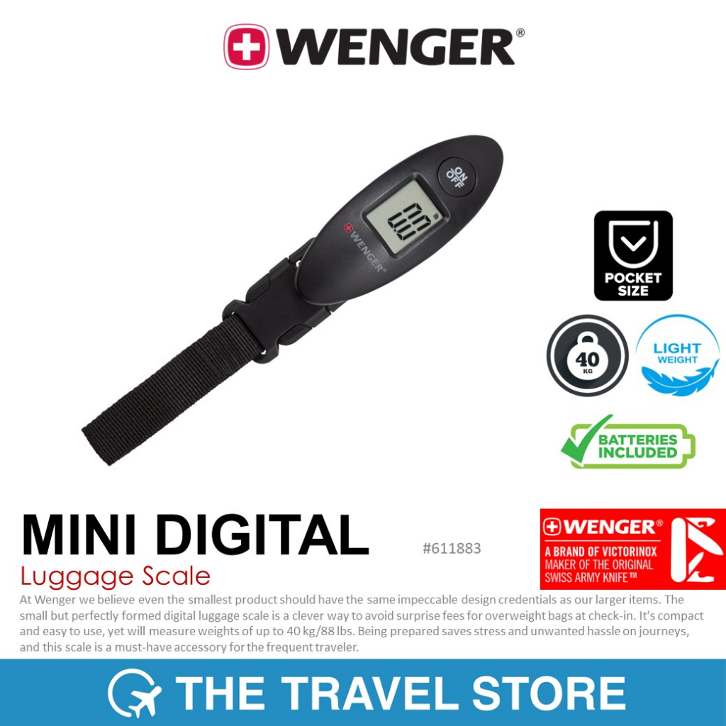 WENGER Mini Digital Luggage Scale (611883)  เครื่องชั่งน้ำหนักกระเป๋า พกพา
