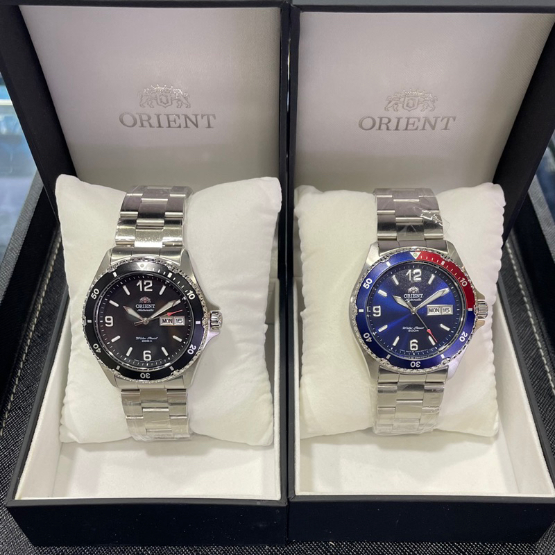 นาฬิกา Orient Mako II Automatic  รุ่น AA02001B หน้าดำ รุ่น AA20009D หน้าเป็ปซี่ ราคาป้าย 13000 บาท