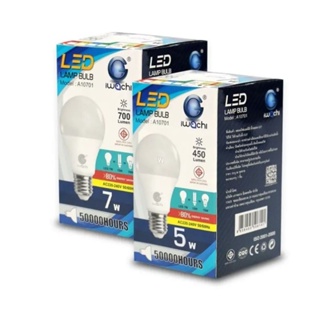 หลอดไฟ IWACHI หลอดปิงปอง LED BULB A1 ขั้วE27 แสงขาวและวอร์มไวท์