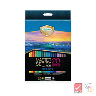 Master Art สีไม้ ดินสอสีไม้ มาสเตอร์ซีรี่ย์ 20 สี รุ่น ท้องทะเล จำนวน 1 กล่อง