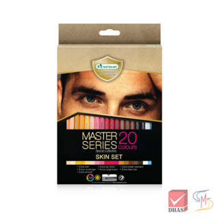 Master Art สีไม้ ดินสอสีไม้ มาสเตอร์ซีรี่ย์ 20 สี รุ่น วาดภาพคน จำนวน 1 กล่อง