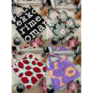 (สินค้าพร้อมส่งแจ้งลายในแชทนะคะ)Marimekko Tote กระเป๋าผ้า