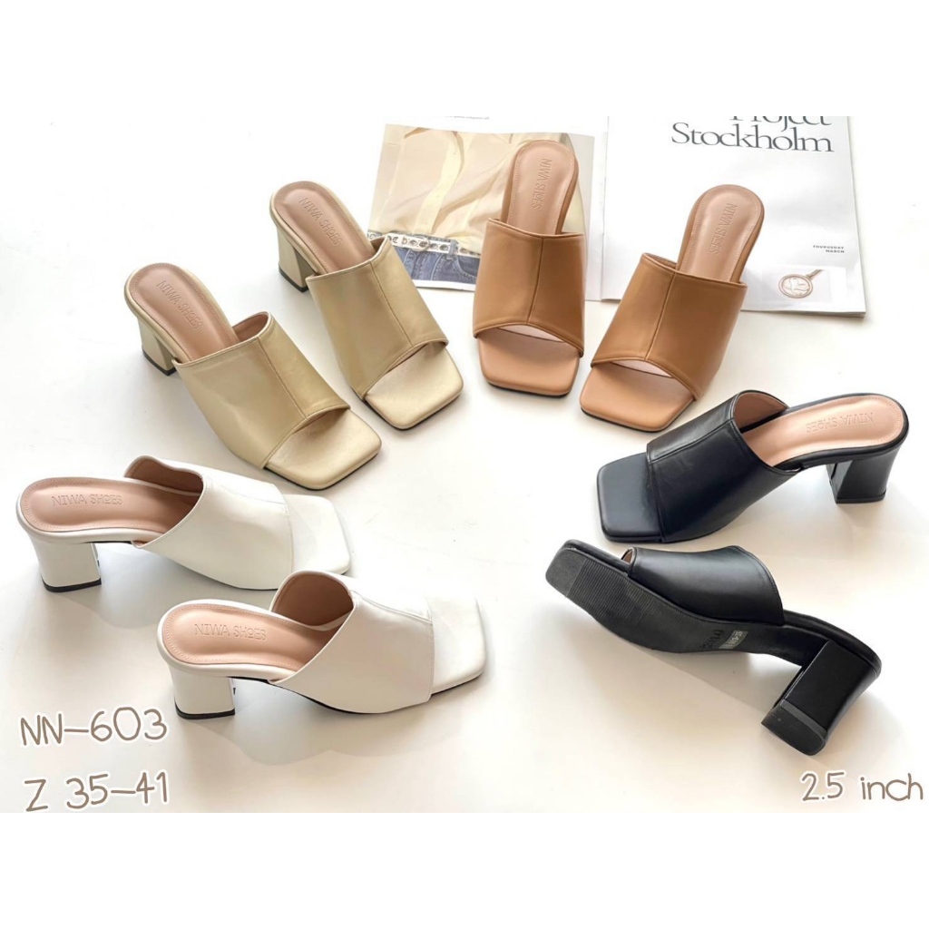 รองเท้าส้นสูง รองเท้าสตรีงานแม็คซี่ รหัสสินค้า NN-603