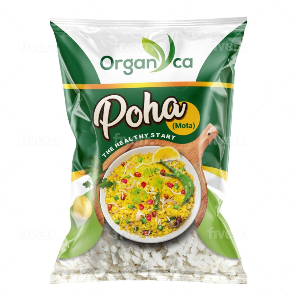 ข้าวเม่า Organyca Poha 500g (Rice Flakes)