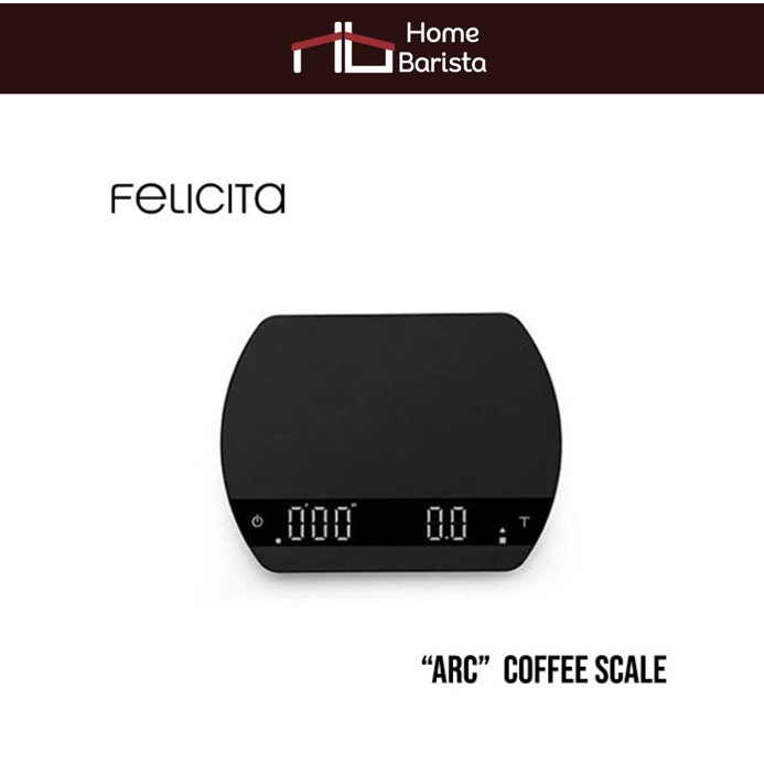 Home Barista ตาชั่งกาแฟ FELICITA "Arc" (Black) Espresso Scale