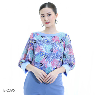 MIKIKO Blouse MI-B2396 ชิฟฟอนปริ้นท์ แขนยาว IGPU23-1