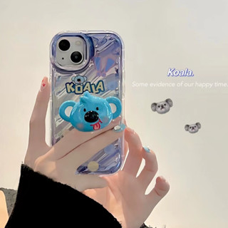 💕พร้อมส่ง💕iPhone 14 13 12 11 Pro Max เคส for เคสไอโฟน11สีน้ำเงิน น่ารัก หมีน้อย บางเบาพกพาง่าย การ์ตูน Case