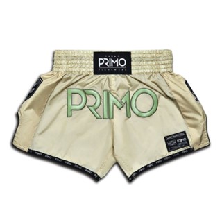 Super-Nylon Muay Thai Shorts - Mantis Tanกางเกงมวยไทยซุปเปอร์ไนลอน - Mantis Tan